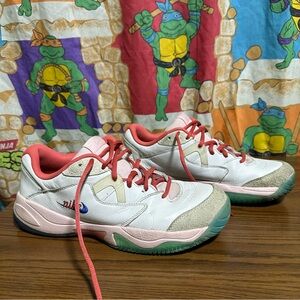 Nike White and Pink Sneakers